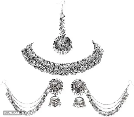 Silver Alloy Jewellery Sets For Women-thumb0