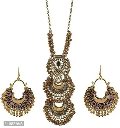 Trendy Women Alloy Gold-plated Gold Jewellery Set (Pack of 1)