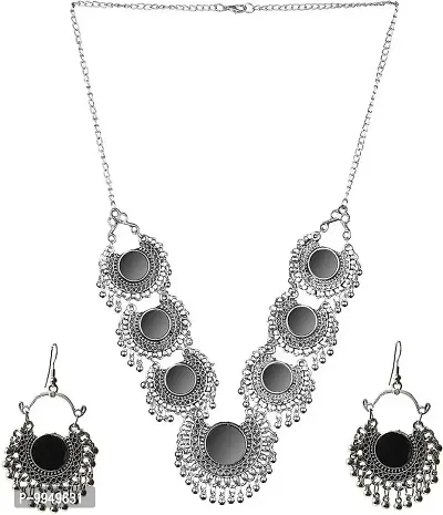 Elegant Metal Jewellery Set For Women and Girls-thumb0