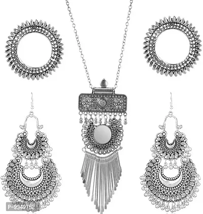 Elegant Metal Jewellery Set For Women and Girls