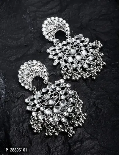 Stylish Silver Alloy Earrings For Women