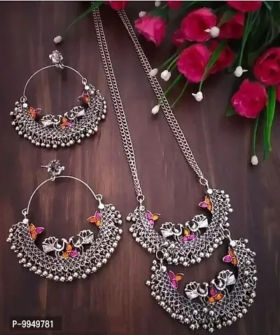 Elegant Metal Jewellery Set For Women and Girls-thumb0