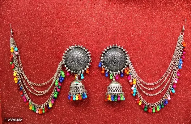 Stylish Multicoloured Alloy Earrings For Women-thumb2