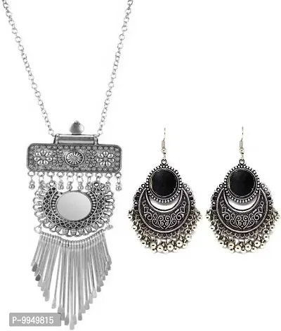 Elegant Metal Jewellery Set For Women and Girls-thumb0