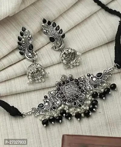 Stylish Silver Alloy Jewellery Set For Women-thumb0