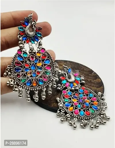Stylish Multicoloured Alloy Earrings For Women-thumb0