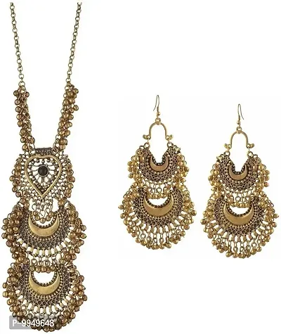 Elegant Metal Jewellery Set For Women and Girls