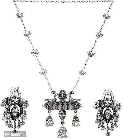 Trendy Women INTERNATIONAL Alloy Sterling Silver Silver Jewellery Set (Pack of 1)