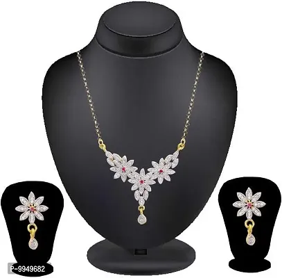 Elegant Stone Jewellery Set For Women and Girls-thumb0