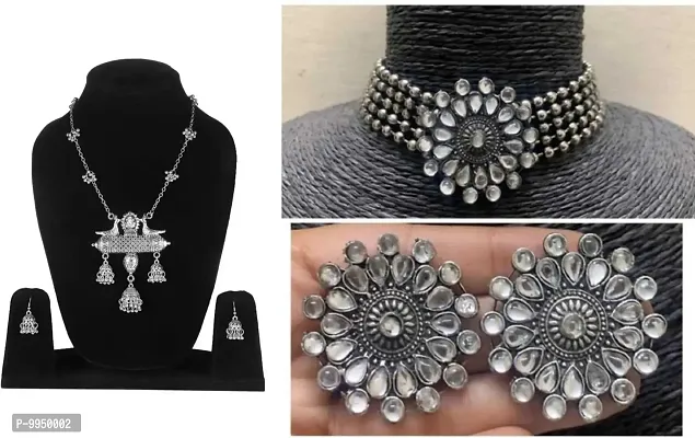 Elegant Alloy Jewellery Set For Women and Girls-thumb0