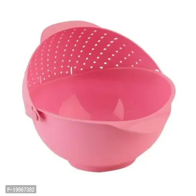 Plastic 3 in 1 Basket for Fruits Vegetable Rice Washing Water Strainer-thumb3