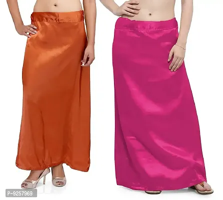 Women's Satin Petticoat Saree Satin Underskirt Sari Satin Silk Petticoat