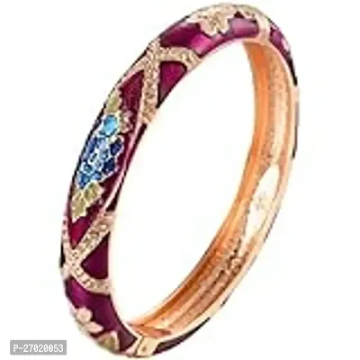 Stylish Maroon Glass Bangles For Women Pack Of 1-thumb0