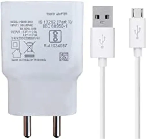 Orensh Ultra Fast Charger For vivo V5 Original Mobile Charger Like Charger Wall Charger | Mobile Fast Charger | Android Charger with 1 Meter Micro USB Charging Data Cable By A2Z Shop (White) (VI-USB-2021-007)