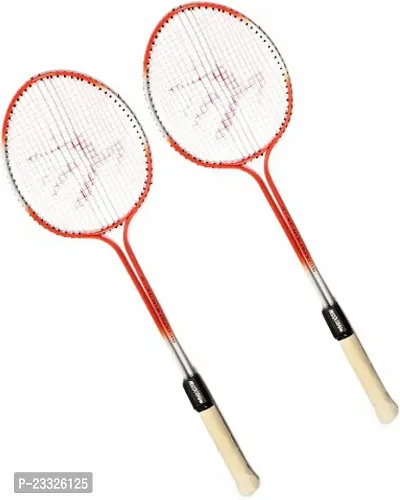 Best Quality Badminton Kit Set Of 2 Piece Racquet With 6 Piece Plastic Shuttlecock Badminton Kit