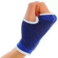 Best Quality Palm Support Wrist Glove Hand Grip Support Protector Brace Sleeve Riding Gloves (Blue)-thumb1