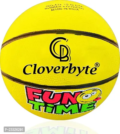 Best Quality Funtime Junior Size 3 Yellow Basketball For Kids Playzone Basketball - Size: 3 (Pack Of 1)-thumb0