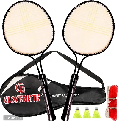 Best Quality Baby Racket 2 Junior Badminton With 3 Nylon Shuttles, Net And Cover Badminton Kit-thumb0