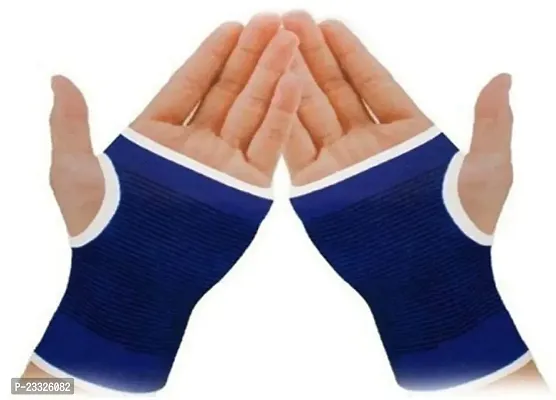 Best Quality Palm Support Wrist Glove Hand Grip Support Protector Brace Sleeve Riding Gloves (Blue)-thumb0