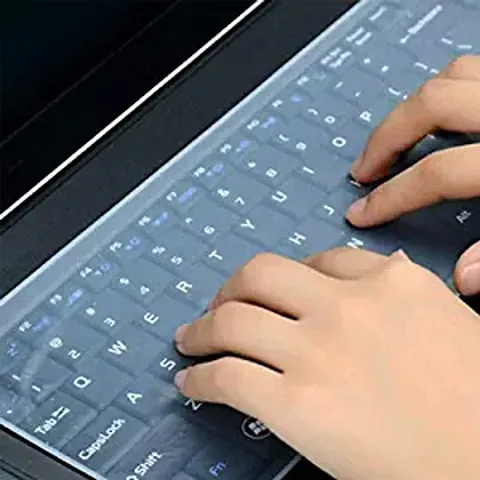Preha The Smart Choice 15.6 Inch Keyboard Protector Skin Keyboard Dust Cover Keyboard Skin for Laptop KeyBoard Guard Keyboard Skin  (Transparent)