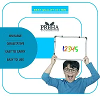 Preha The Smart Choice Reversible Non-Magnetic Melamine one Side Whiteboard one Side Green Board 1X2 Feet|One Side Whiteboard Surface and Other Side Green Chalk Board Surface-thumb3