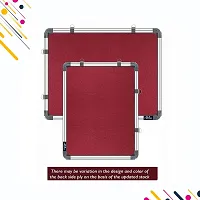 Preha The Smart Choice 2 Feet X 2 Feet Premium Material Notice Pin-up Board/ Pin-up Board/ Soft Board/ Bulletin Board/ Pin-up Display Board for Home, Office  School Uses (Maroon)-thumb2