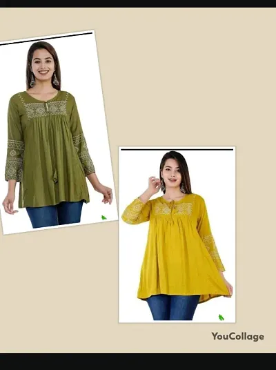 New In Rayon Tops 