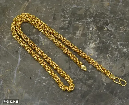 Alluring Golden Brass Chain For Men-thumb0