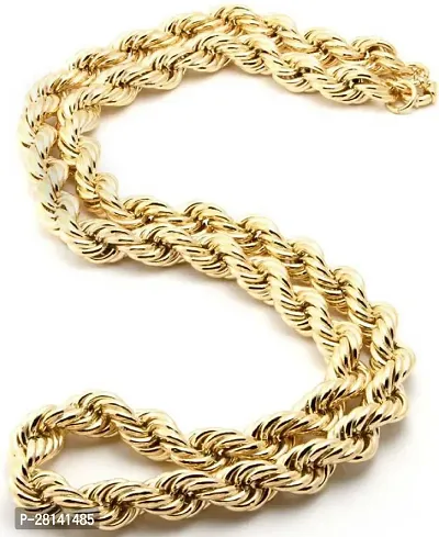 Alluring Golden Brass Chain For Men-thumb2