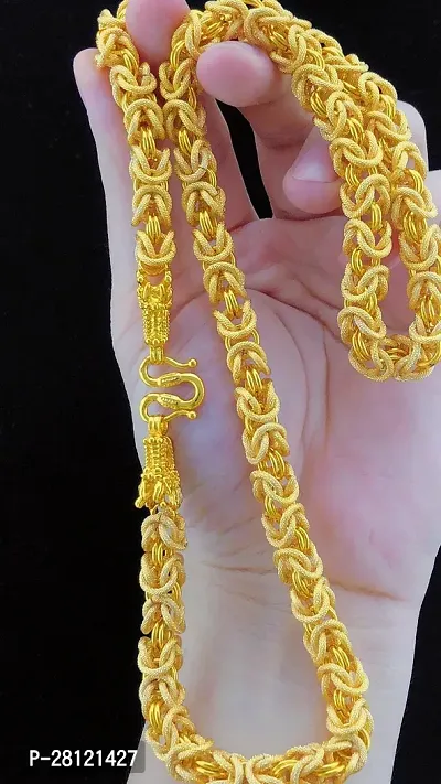 Alluring Golden Brass Chain For Men-thumb0