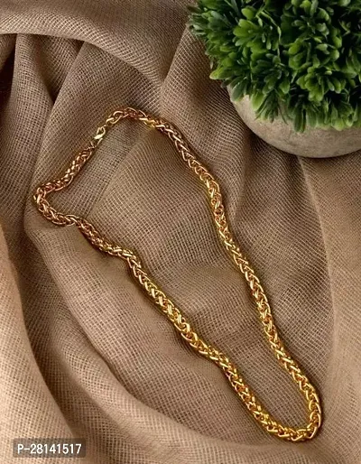 Alluring Golden Brass Chain For Men-thumb3