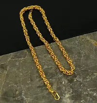 Alluring Golden Brass Chain For Men-thumb1