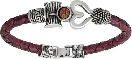 Traditional Gold Plated Rudraksh Adjustable Men's Bracelet