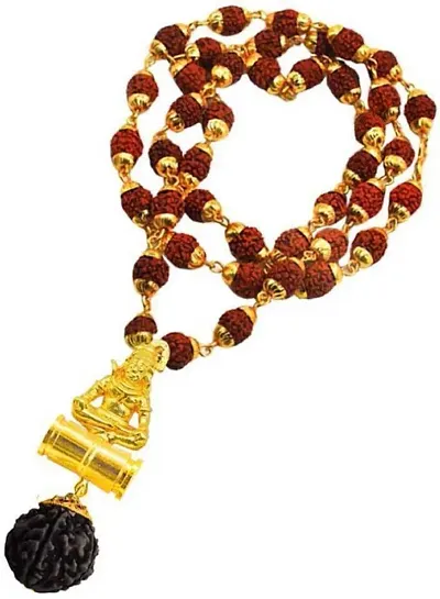 Stylish Wooden Rudraksha Chain For Men