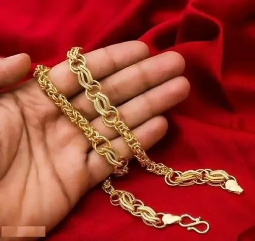 Trendy Designer Alloy Gold Plated Chain