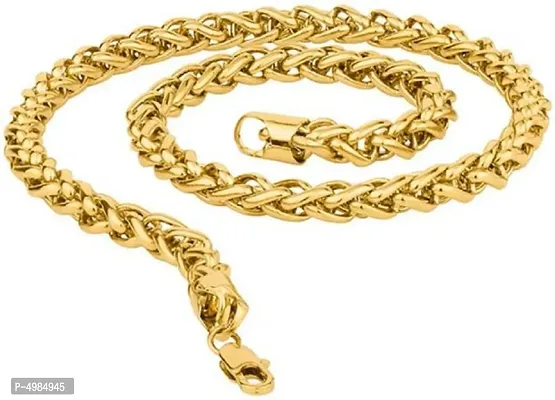 Designer Gold Plated Brass Chain For Men