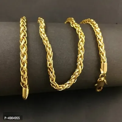 Designer Gold Plated Brass Chain For Men-thumb0