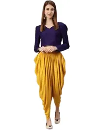 Faunashaw Women Stylish Dhoti Pants Salwar Bottom Wear For Girls/Womens/Ladies Pack Of 2 {Multicolor}-thumb4