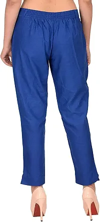Faunashaw Women Regular Fit Solid Trouser Pant Bottom Wear-thumb2