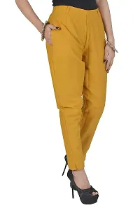 Faunashaw Women Regular Fit Solid Trouser Pant Bottom Wear-thumb1