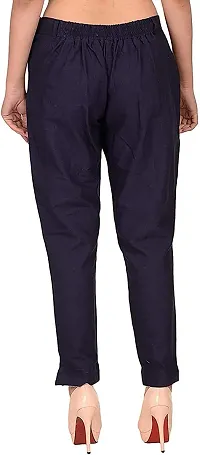 Faunashaw Women Regular Fit Solid Trouser Pant Bottom Wear-thumb2