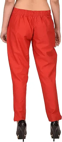 Faunashaw Women Regular Fit Solid Trouser Pant Bottom Wear-thumb2