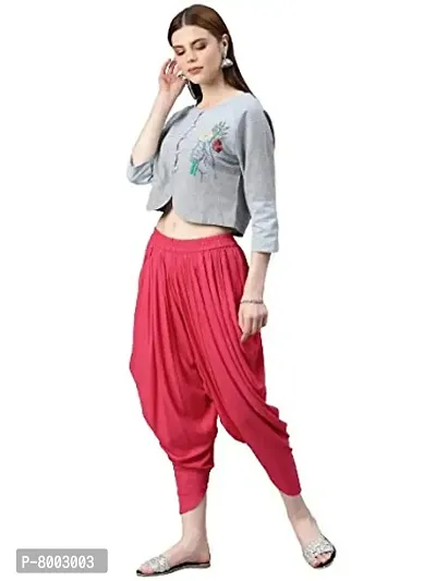 Faunashaw Women Stylish Dhoti Pants Salwar Bottom Wear For Girls/Womens/Ladies-thumb5