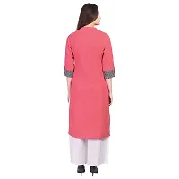 Faunashaw Women Cotton Slub Staright Kurti-thumb4