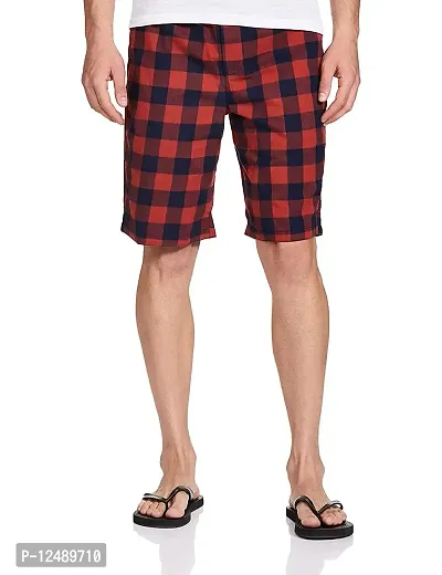 RJ Craze Super Combed Cotton Checkered Checkmate Shorts