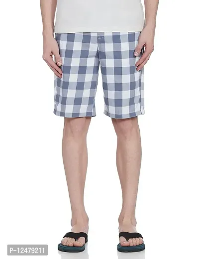 RJ Craze Super Combed Cotton Checkered Checkmate Shorts