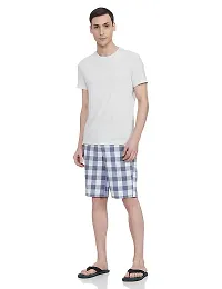 RJ Craze Super Combed Cotton Checkered Checkmate Shorts-thumb1