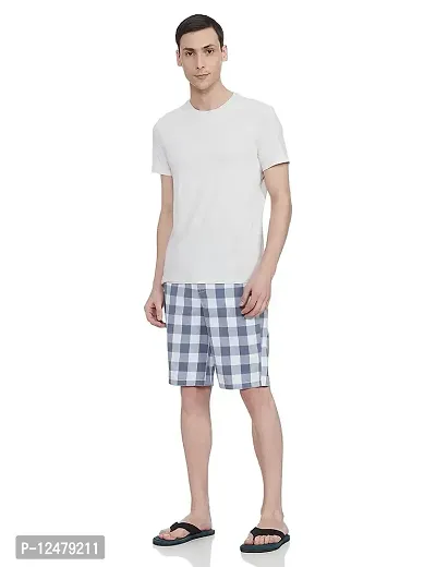 RJ Craze Super Combed Cotton Checkered Checkmate Shorts-thumb2