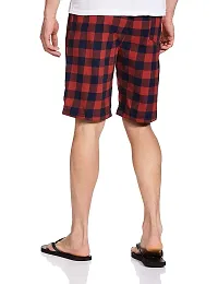 RJ Craze Super Combed Cotton Checkered Checkmate Shorts-thumb2