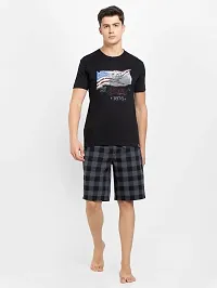 RJ Craze Super Combed Cotton Checkered Checkmate Shorts-thumb3